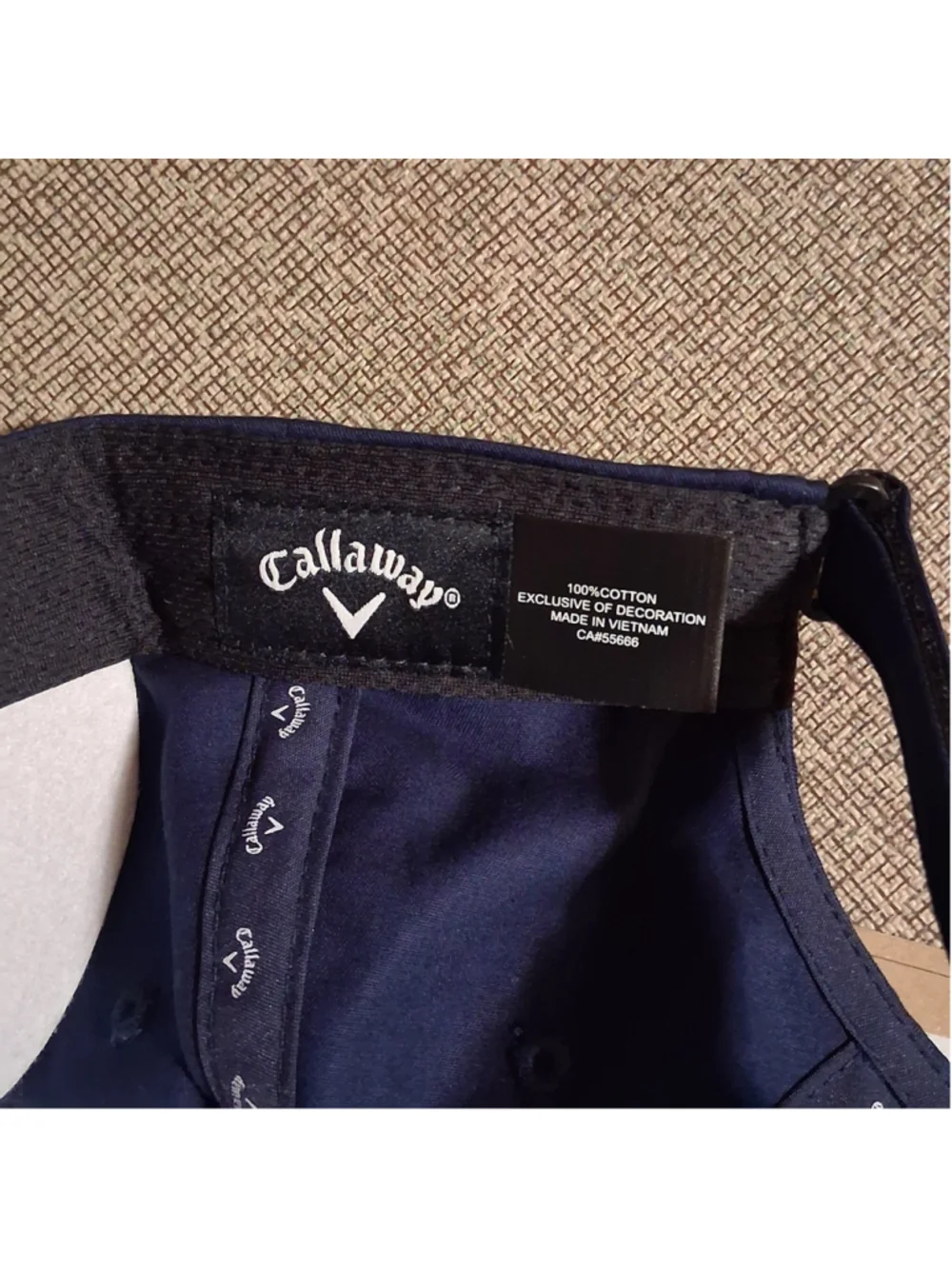 NWT Callaway Golf Unisex Hat Heritage Twill Navy/White